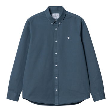 Риза Carhartt WIP L/S Madison Shirt "Ore / Wax" Тъмно синьо | I023339_1RE_XX, 4