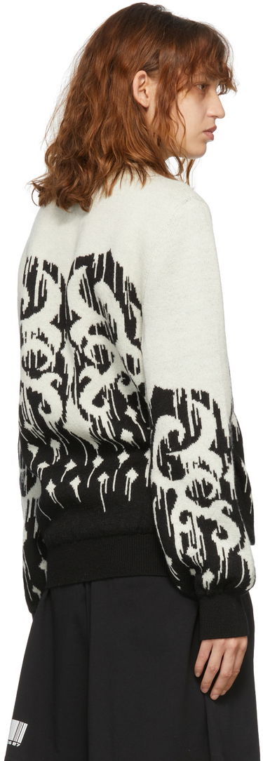 Пуловер VETEMENTS Slavic Graphic Print Knit Sweater Бежово | VL12KN100B, 2