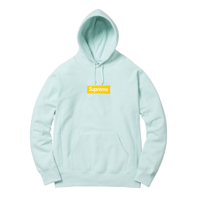 Суитчър Supreme FW17 Box Logo Hoodie Синьо | SUP-FW17-616