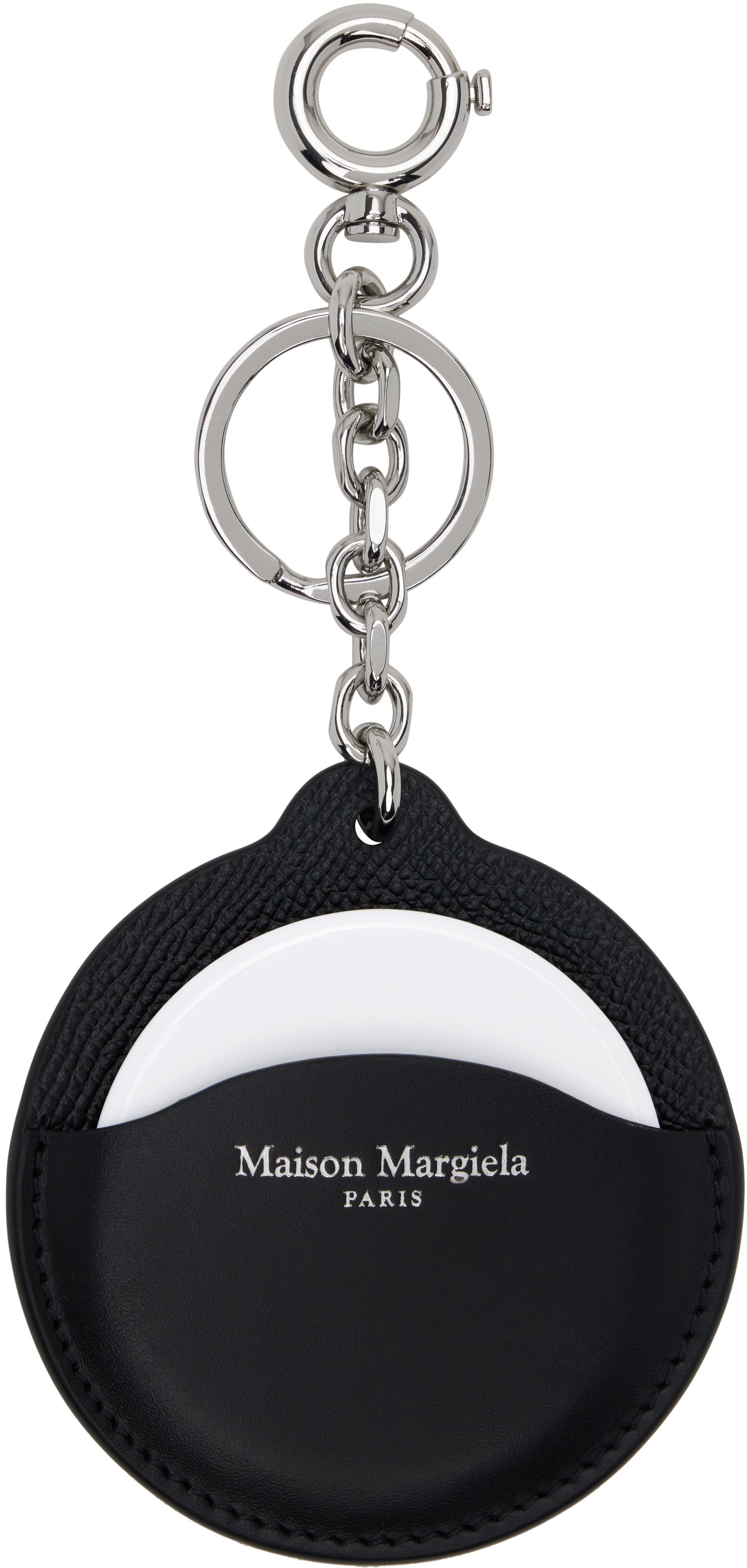 Ключодържатели Maison Margiela Maison Margiela Logo Leather Keychain Черно | SA2UA0011 P4745, 0