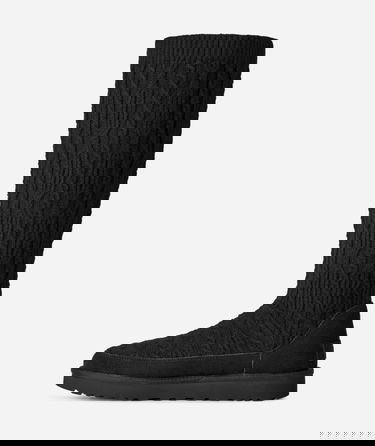 Кецове и обувки UGG Classic Tall Cabelle Knit Boots Черно | 1174579-BLK, 2