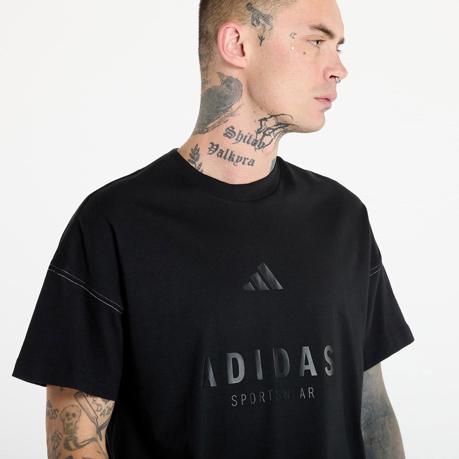 Тениска adidas Performance Graphic Print T-Shirt Черно | JJ3658, 1