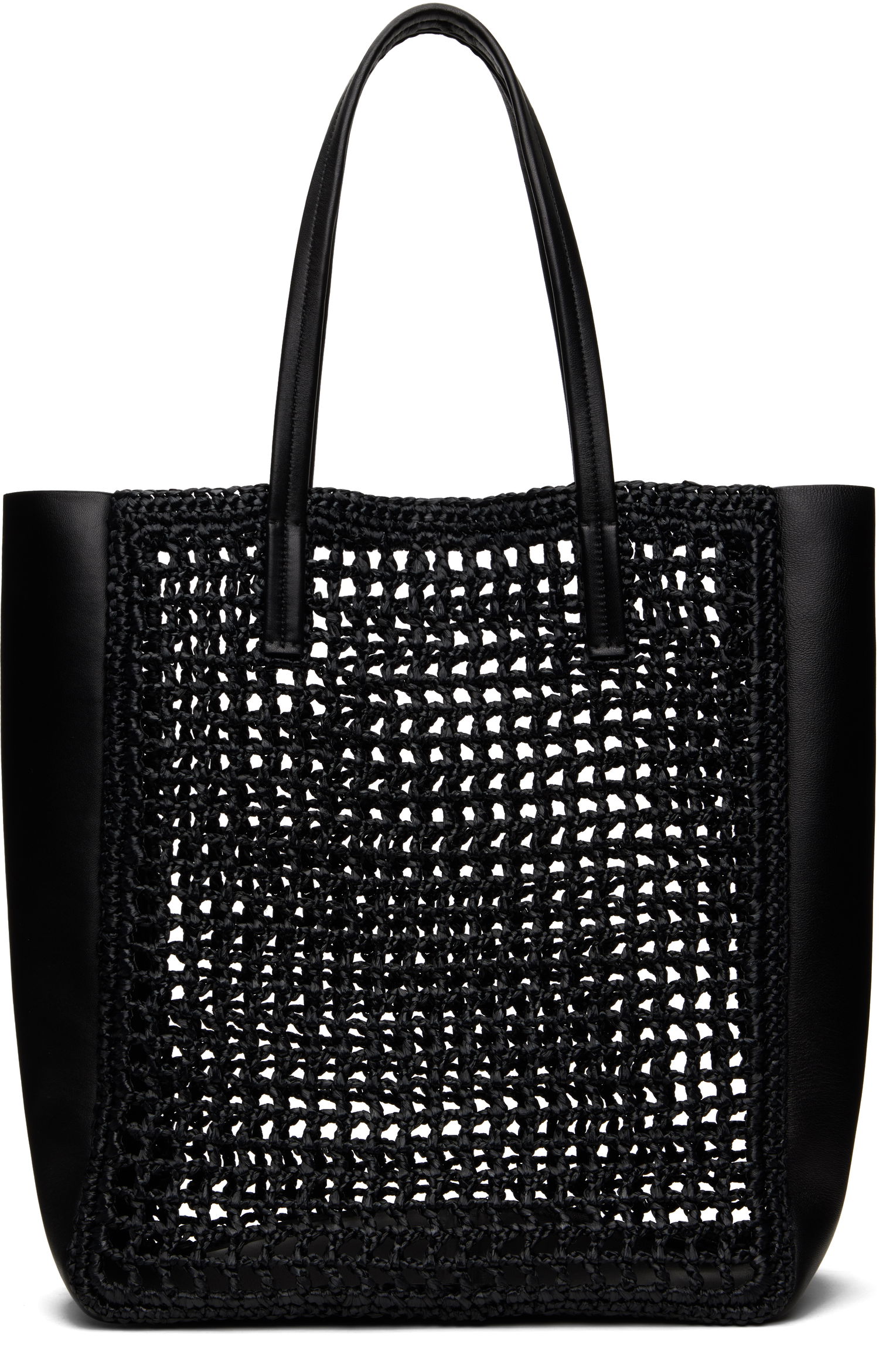 Голяма пазарска чанта Khaite KHAITE Zoe Crochet Tote Черно | H1038-725, 0