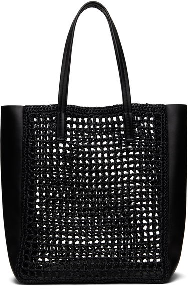 Голяма пазарска чанта Khaite KHAITE Zoe Crochet Tote Черно | H1038-725, 0