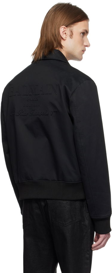 Яке бомбър Balmain Balmain Vintage Logo Bomber Jacket Черно | EH1TF970CF87, 2