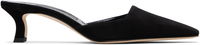 Manolo Blahnik Moiramu Suede Heeled Mules
