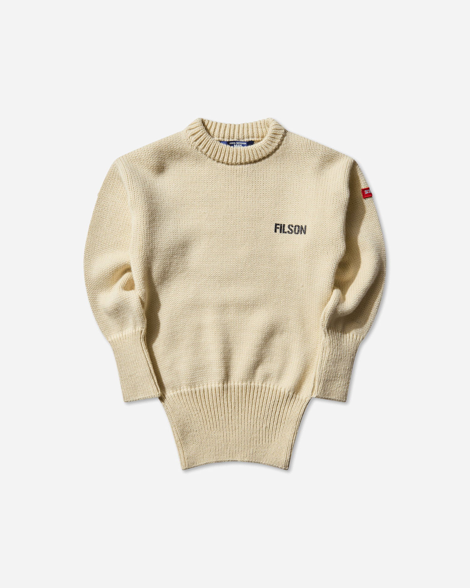 Пуловер Junya Watanabe Junya Watanabe Man Submariner Sweater Бежово | WP-N001-W25 1, 0