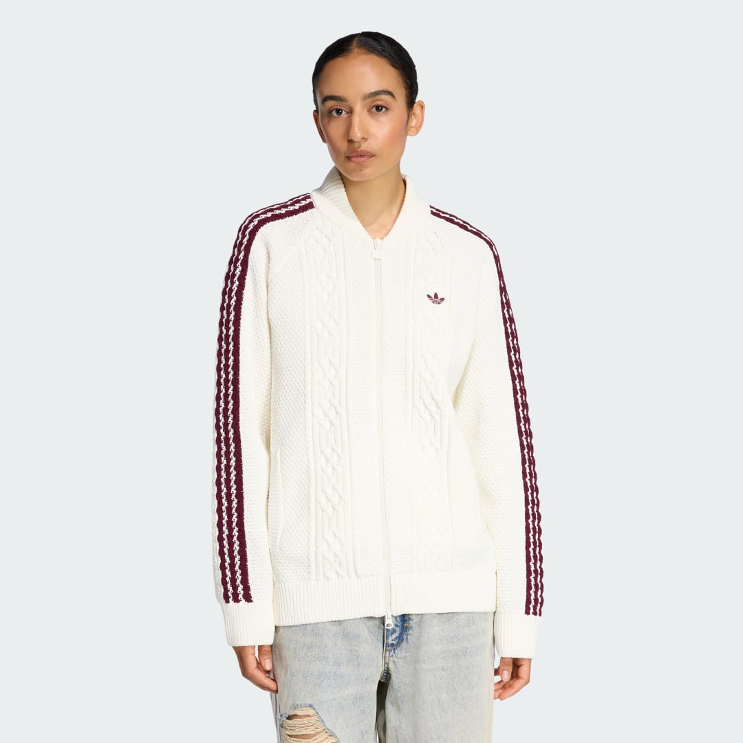 Пуловер adidas Performance Adidas Originals Archive Cutline Knit Track Top Бяло | KS7804, 0
