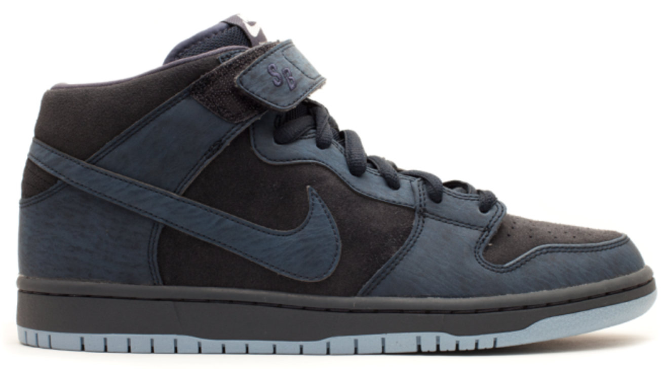 Кецове и обувки Nike SB SB Dunk Mid Obsidian Navy Blue Черно | 314383-444, 0