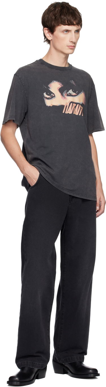 Тениска ISABEL MARANT Hugo Graphic Print Crewneck T-shirt Черно | 25ATS0149HA-C3N05H, 3