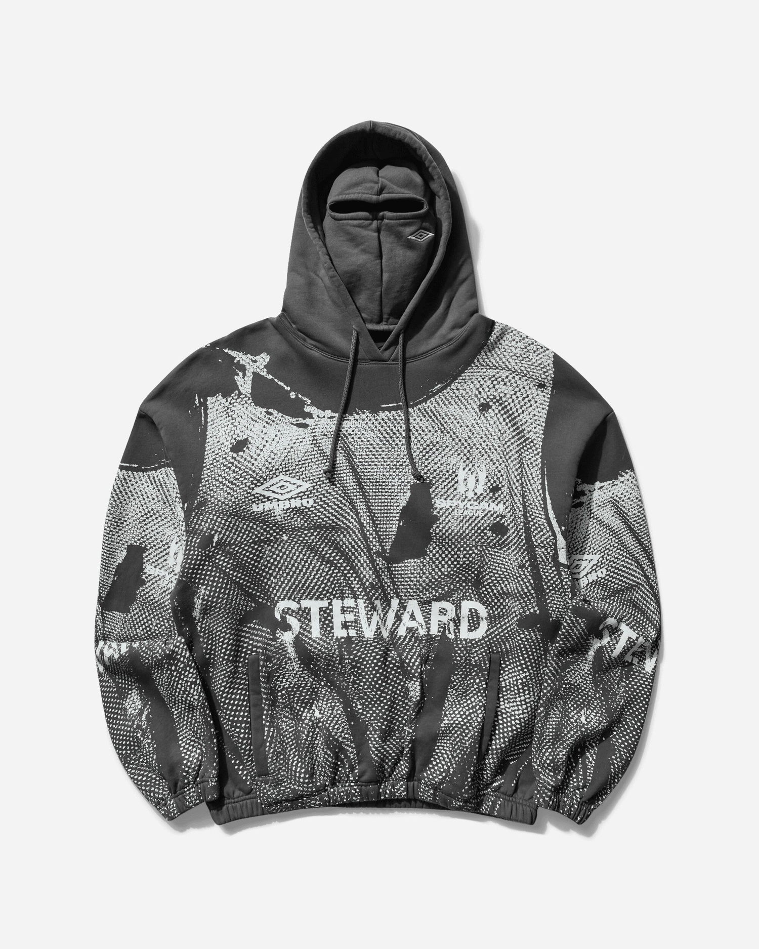 Суитчър Umbro Steward Vest Masked Hoodie Сиво | UBMW0347FA220 GRY0003, 1