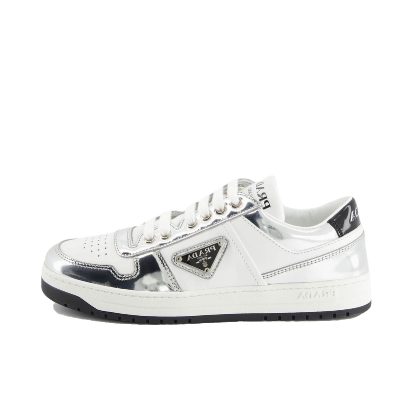 Кецове и обувки Prada Downtown Low Top White Metallic Silver W Металик | 1E792M 3LL2 F0J36