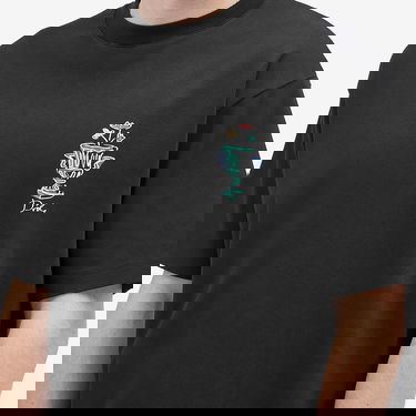 Тениска Drôle de Monsieur Vase Logo Graphic T-Shirt Черно | F-TS225-CO002-BL, 5
