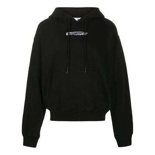 Суитчър Off-White FW20 Print Hoodie Черно | OMBB037E20FLE0011001, 0