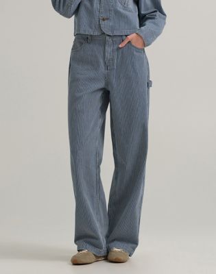 Дънки Lee Lee x Crayola Limited Edition Carpenter Jeans, Railroad Stripe, Size 32x32 Синьо | 112375430, 0