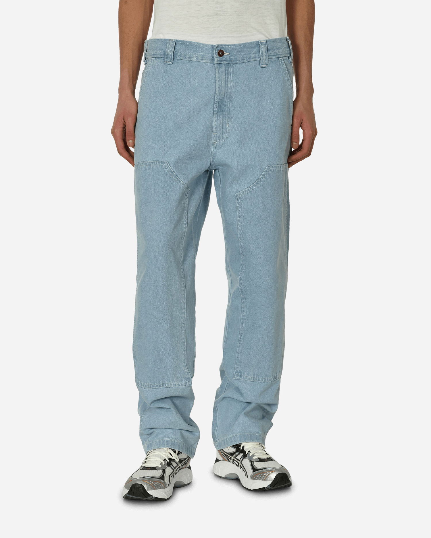 Дънки Dickies Madison Double Knee Denim Trousers Тюркоазено | 0A4YPX, 1