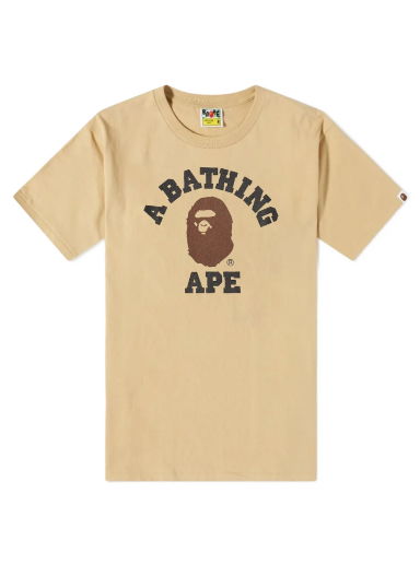 Тениска BAPE A Bathing Ape College Tee Бежово | 001TEI801001M-BEI