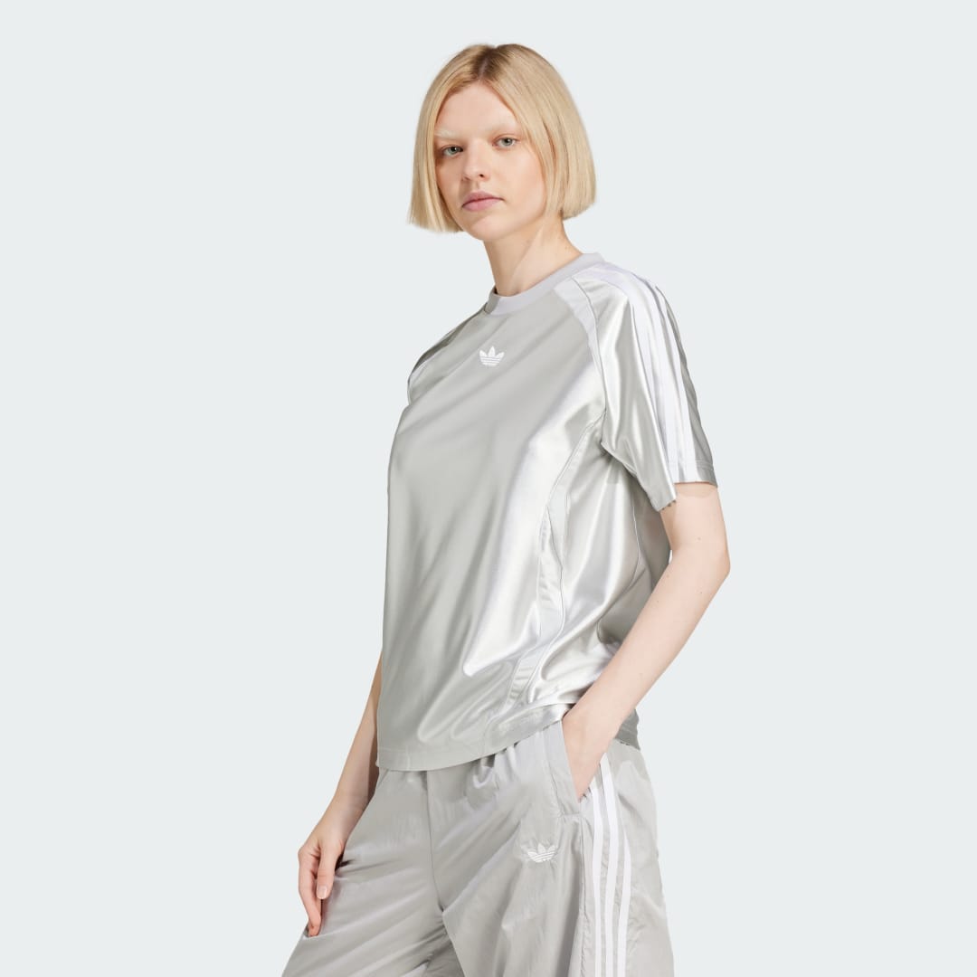 Тениска adidas Performance Adicolor Teamgeist Loose T-Shirt Металик | JD0254, 0