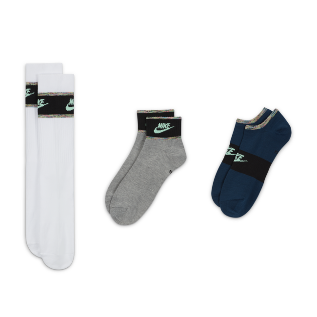 Чорапи Nike Everyday Essentials Multi-Height Socks 3 Pairs Многоцветен | DQ9166-902, 1