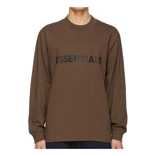 Суитчър Fear of God Fear of God Essentials Long Sleeve T-Shirt Кафяво | FOG-FW20-165, 0