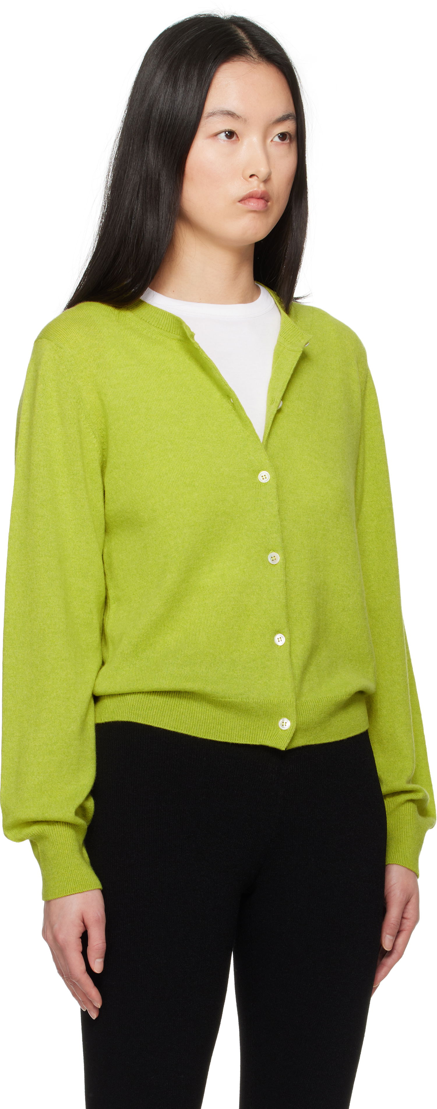 Пуловер &Daughter &Daughter Enya Cashmere Cardigan Зелено | CH04635, 1