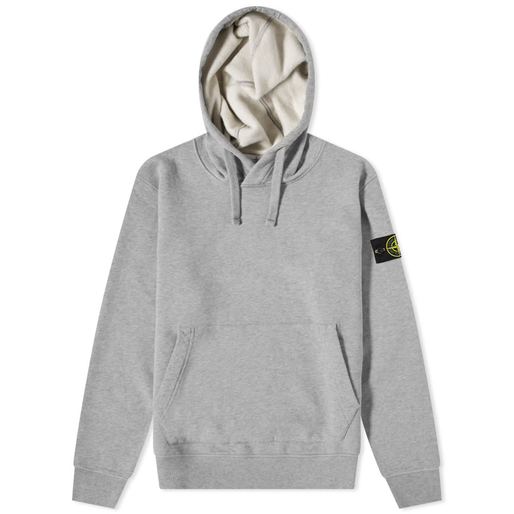 Суитчър Stone Island Garment Dyed Popover Hoodie Сиво | 751564120-V0M64, 0