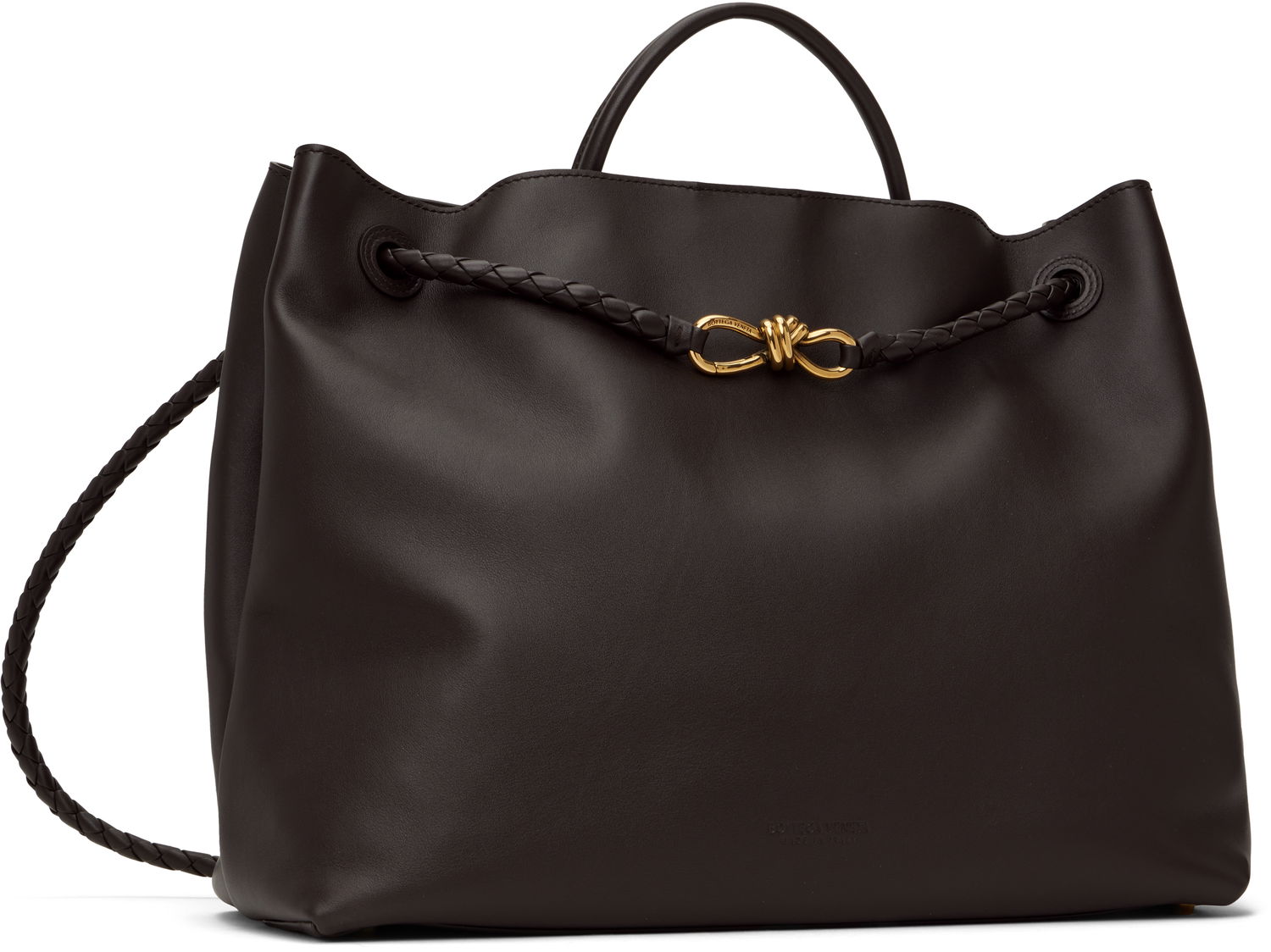 Голяма пазарска чанта Bottega Veneta Large Andiamo Leather Tote Черно | 806010 V4O92, 1