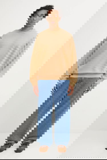 Суитчър Carhartt WIP Plain Cotton Hudson Sweatshirt Бежово | I035186.07E5F, 4