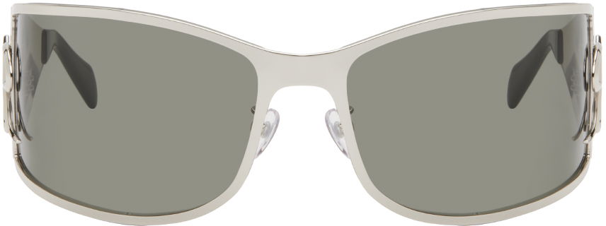 Слънчеви очила Blumarine Metal Wraparound Sunglasses Сиво | P444W268A, 0