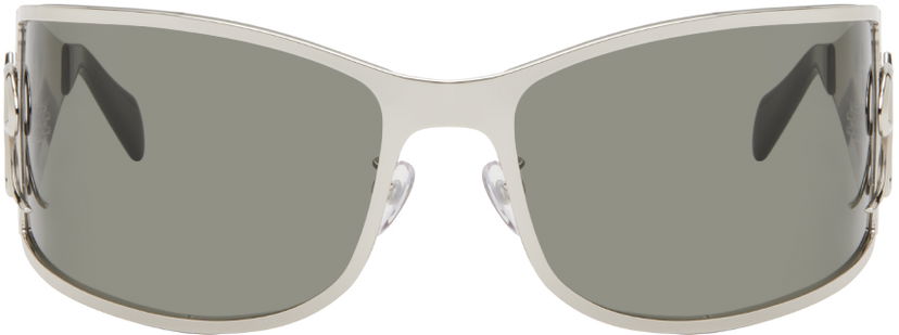 Слънчеви очила Blumarine Metal Wraparound Sunglasses Сиво | P444W268A