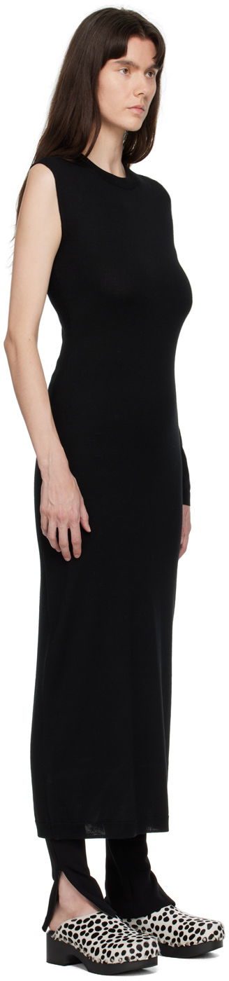 Pокля TOTEME TOTEME One-Sleeve Maxi Dress Черно | 224-6003-322, 1