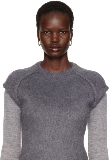 Обеци Jil Sander Jil Sander Molten Hoop Earrings Металик | J11VG0256_P4877, 2