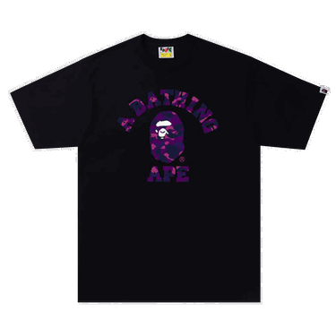 Тениска BAPE Color Camo College Tee Черно | 1I30 110 012 BLACK PURPLE, 0
