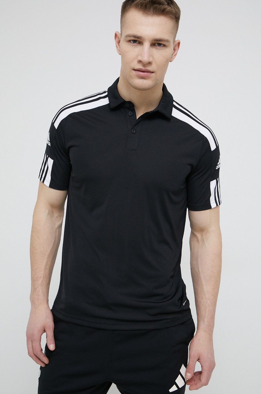 Поло тениска adidas Performance Squadra 21 Polo Shirt Черно | GK9556, 0