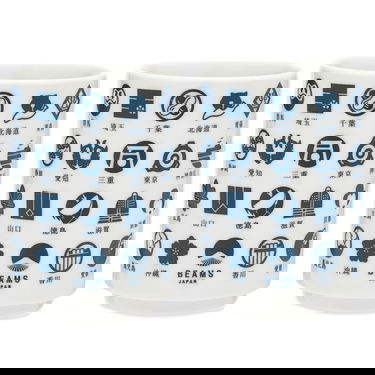 Домашен декор BEAMS BEAMS JAPAN Todofuken Ceramic Cup Set Бяло | 56710390950-78, 1