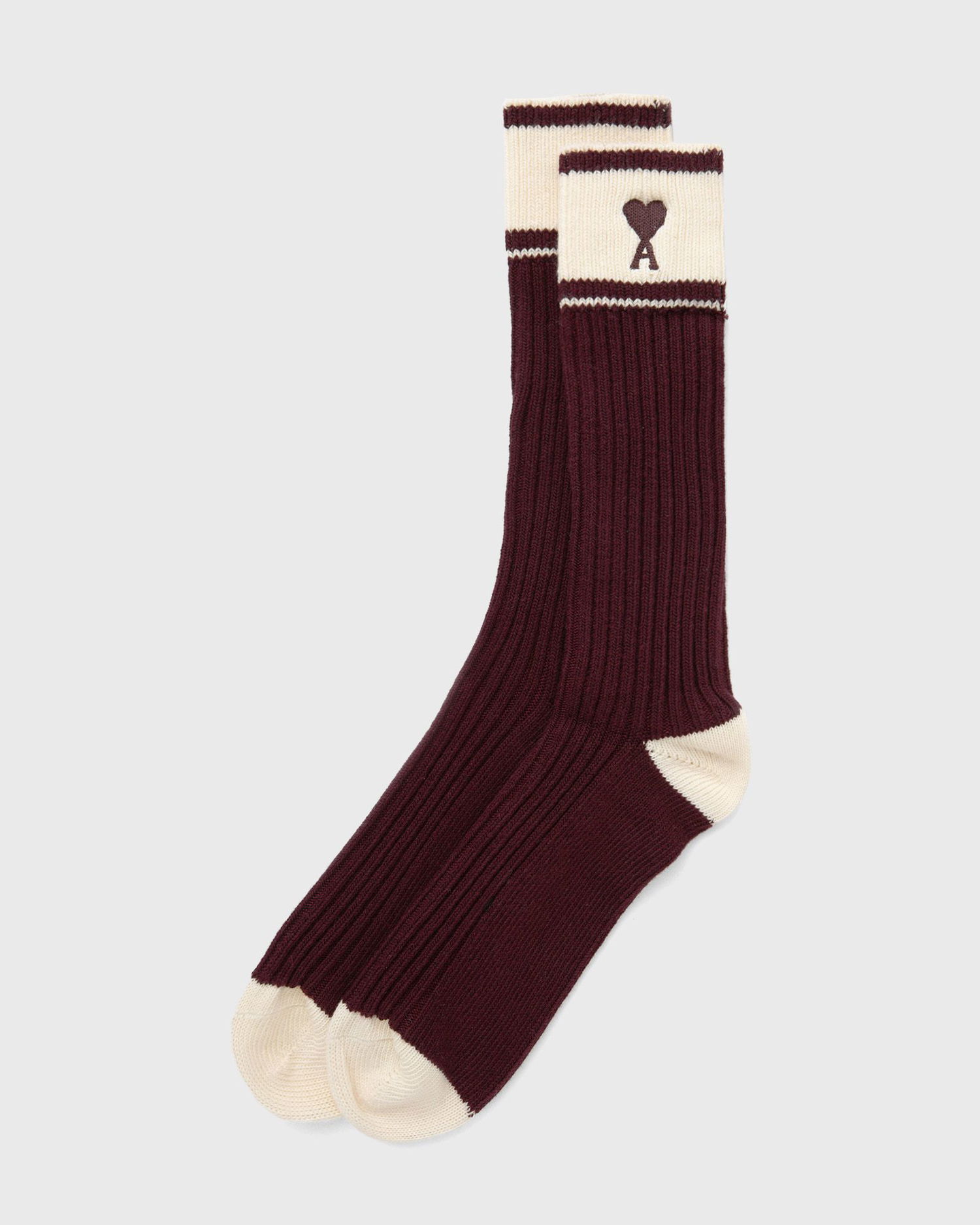 Чорапи AMI AMI Paris ADC Plain Socks, EU 43-46 Бургунди | USC023.379-149, 0