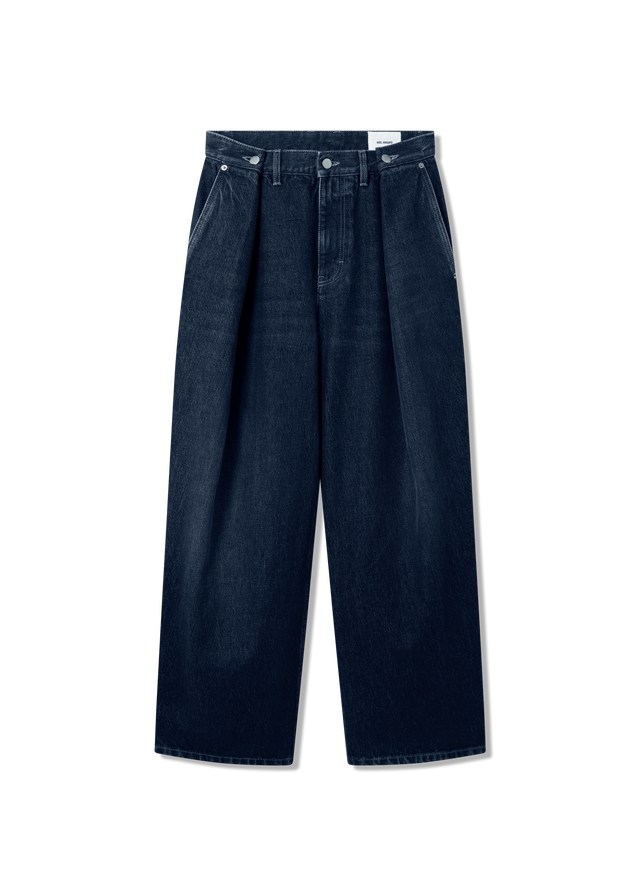 Rumor Pleated Wide-Leg Jeans
