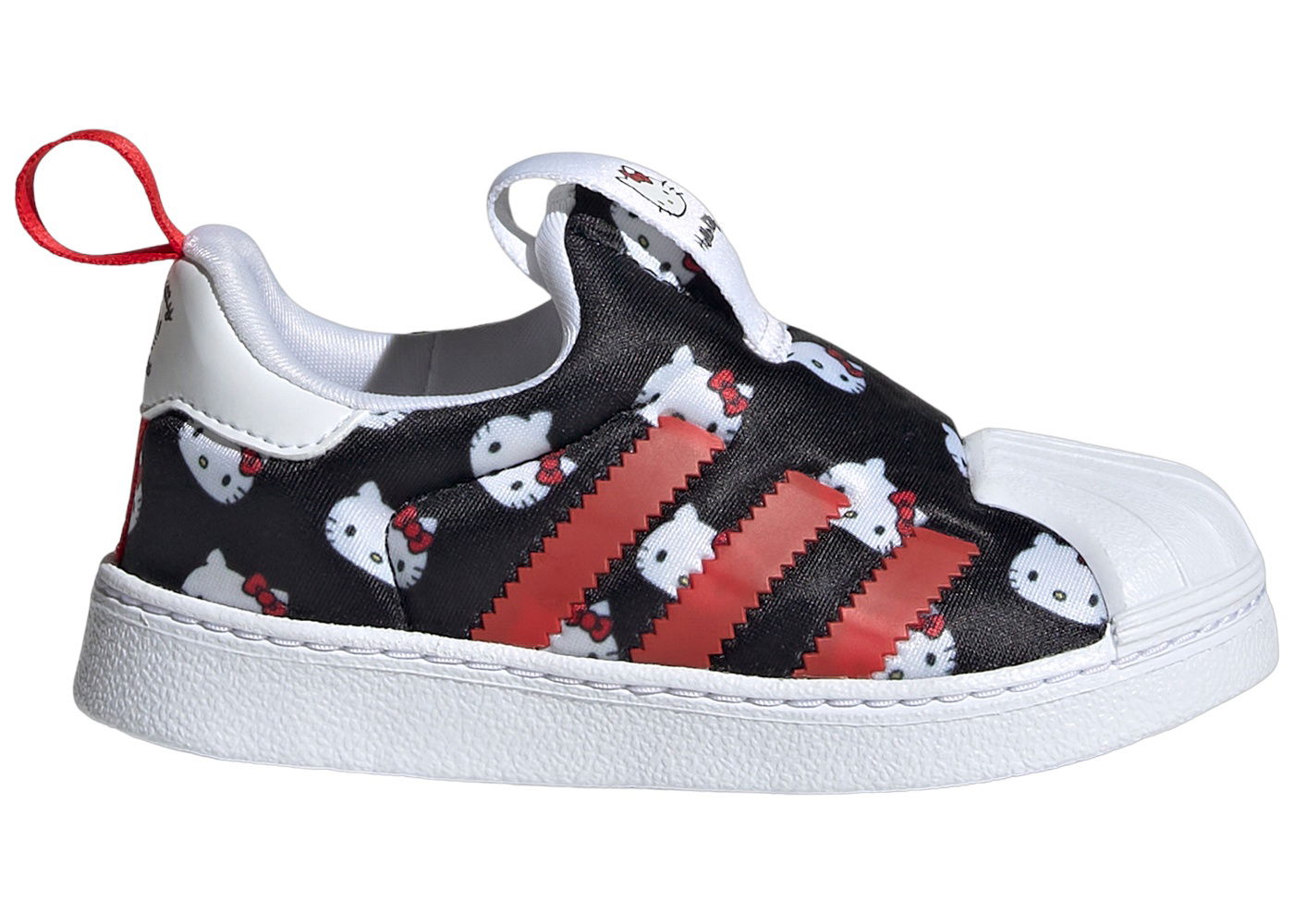 Кецове и обувки adidas Originals Superstar 360 Hello Kitty Cloud White Core Black Vivid Red (TD) Черно | GY9214, 0