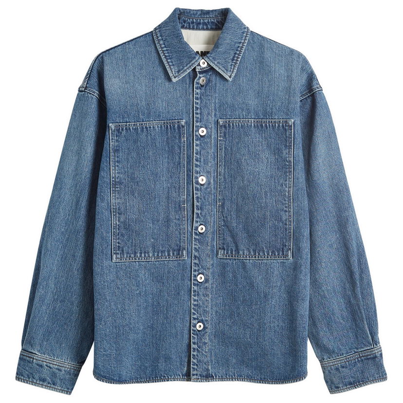 Риза Jil Sander Denim Overshirt Canard Large Синьо | J47DL0153-J45259-445