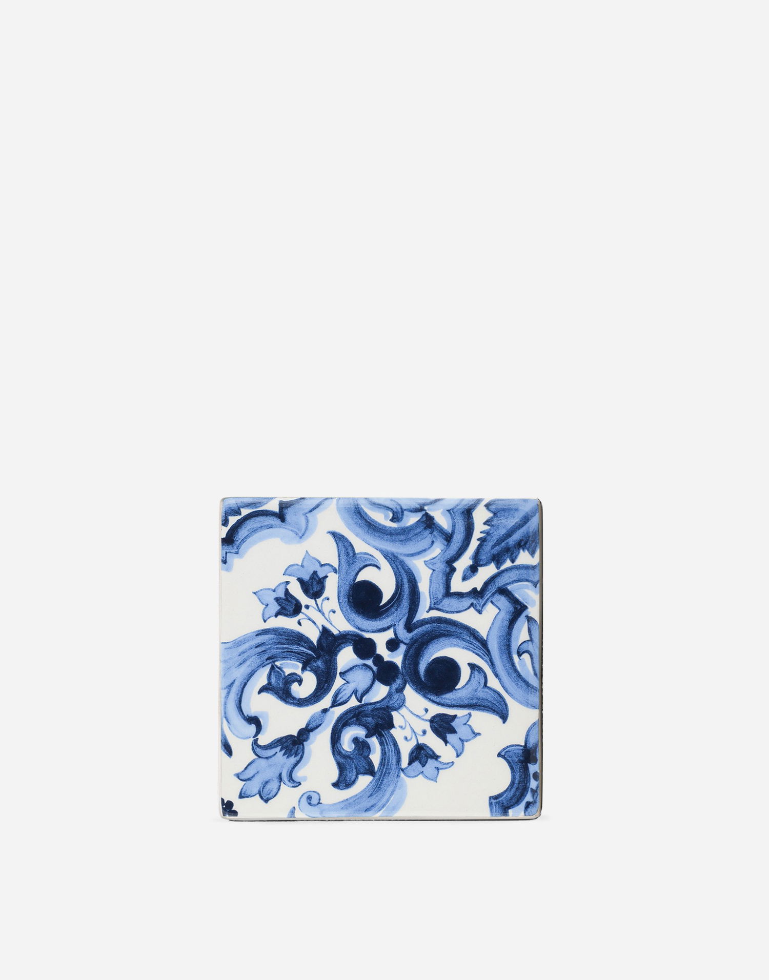 Домашен декор Dolce & Gabbana Porcelain Coaster With Blue Floral Print Синьо | TC0072TCAEMUB013, 0