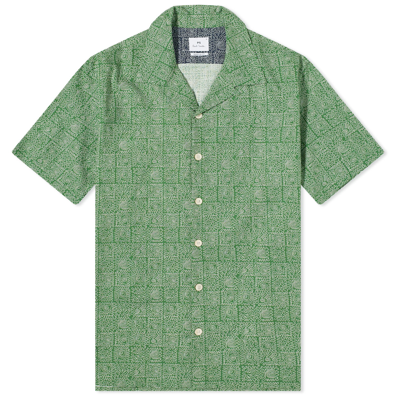 Риза Paul Smith Paul Smith Print Vacation Shirt, Size Medium Зелено | M2R-114R-M22031-35, 1