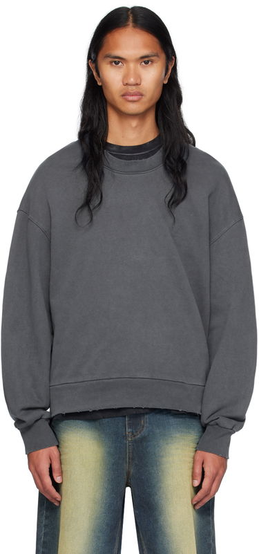 Пуловер We11done We11done Wide Neck Sweatshirt Сиво | WD-TH2-24-801-U-CH, 0