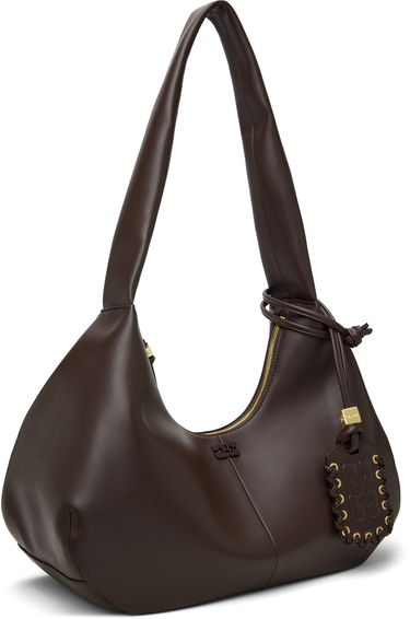 Дамска чанта GANNI GANNI Medium Shoulder Bag Кафяво | A6840, 1