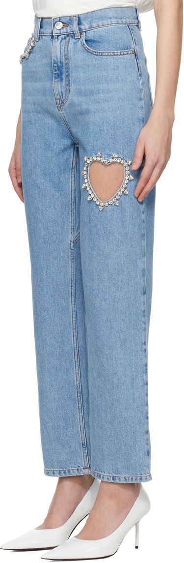Дънки Area AREA Crystal Heart Cutout Jeans Синьо | 0000PA0069DE01, 3