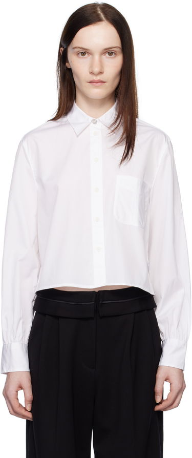 Риза rag & bone Rag & Bone Maxine Jewel Cropped Shirt Бяло | WAW24HA031CU31, 0