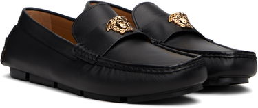 Кецове и обувки Versace Versace 'La Medusa' Driver Loafers Черно | 1019882_1A00693, 3