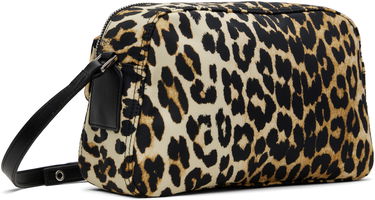 Чанта през рамо GANNI GANNI Bucky Leopard Print Nylon Camera Bag Многоцветен | A6535, 2