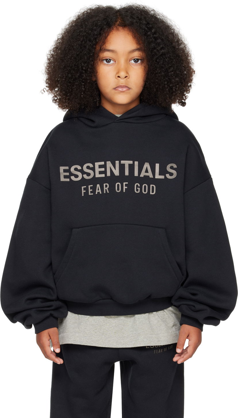 Суитчър Fear of God ESSENTIALS Fleece Hoodie Черно | 785SP252040K