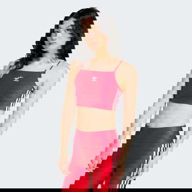 Сутиен adidas Originals Top 3-Stripes Bra Червено | IN8359, 0