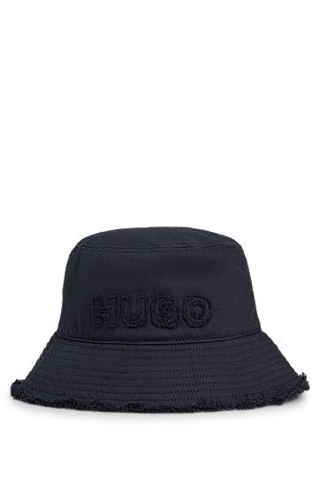 Шапка BOSS HUGO Bucket Hat with Fringed Brim Тъмно синьо | 50540948, 0